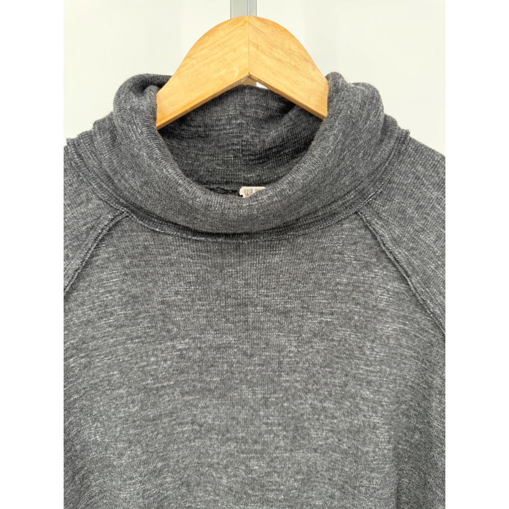 We The Free People Thermal Knit Tunic Top Pullover Long Sleeve Gray - Picture 5 of 11